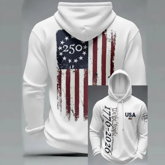Discover America 250th Anniversary 3D All Over Print Hoodie