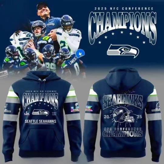 Seahawks 2025 Conference Champions Hoodie