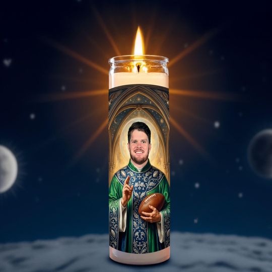 Discover Saint Sam Darnold Celebrity Prayer Candle