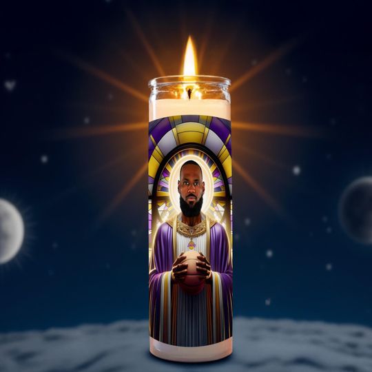 Discover Saint Lebron James Celebrity Prayer Candle