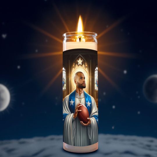 Saint Dak Prescott Celebrity Prayer Candle
