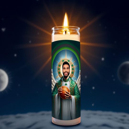 Discover Saint Jayson Tatum Celebrity Prayer Candle