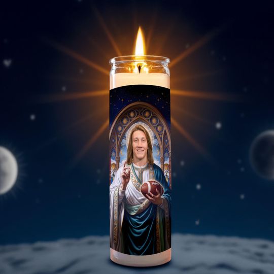 Discover Saint Trevor Lawrence Celebrity Prayer Candle
