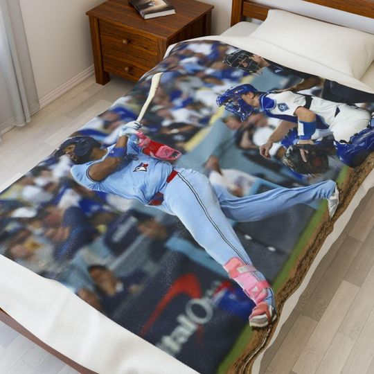 Discover Vladimir Guerrero Throw Blanket | Toronto Baseball Home Bedroom Decor
