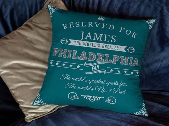 Personalized Philadelphia Eagles Pillow Case: Football Fan Gift
