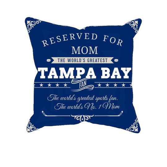 Discover Personalized Tampa Bay hockey pillow case, unique custom gift for tampa bay lightning fans, NHL ice hockey pillow cover, hockey sports fan