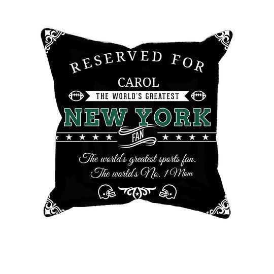Discover Personalized New York Jets Pillow Case, Football Fan Gift