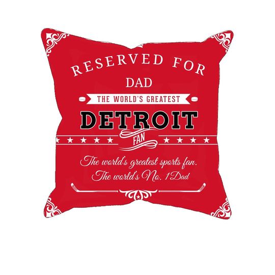Discover Personalized Detroit hockey pillow case, unique custom gift for detroit red wings fans, NHL ice hockey pillow cover