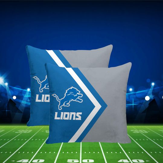 Detroit Lions Pillow Covers, Lions Apron, Detroit Gear for Tailgating,  Sports Room Decor, Mancave, Gameday Decor, Gifts for Detroit Fans