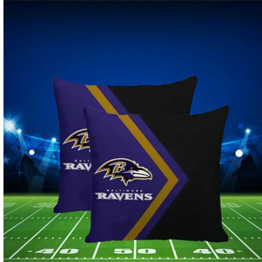 Baltimore Ravens Tailgate Gear, Ravens Pillow Covers, Baltimore Ravens Apron, Ravens Bag, football Team Decor, Mancave, Ravens Gameday Gear