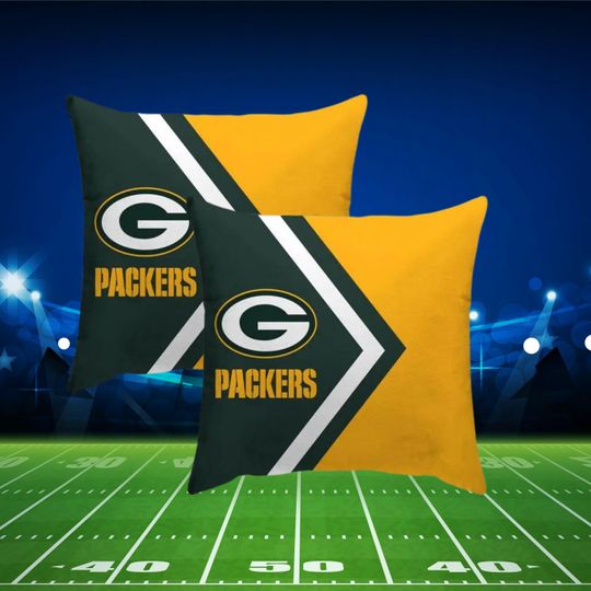 Green Bay Packers Gear, Packers Pillows Covers, Green Bay Bag, Packers Apron, Green Bay Gifts for Fans, Tailgating, Sports Room Decor