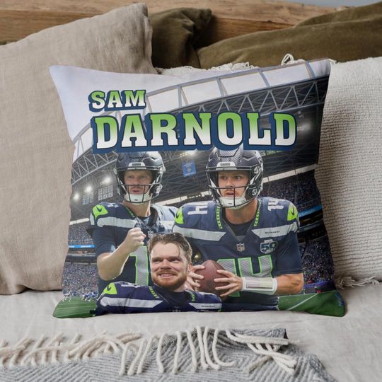 Discover Sam Darnold Pillow | Seattle Football Home Decor