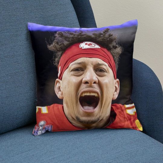 Patrick Mahomes Pillow: Kansas City Football Home Decor
