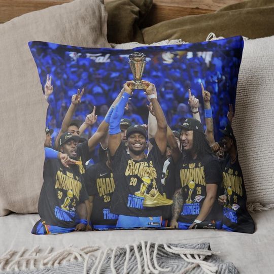 Oklahoma City Thunder Championship Pillow | OKC Championship Home Decor