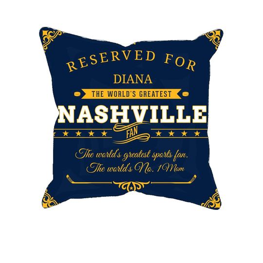 Discover Personalized Nashville Hockey Fan Pillow Case: Custom NHL Gift