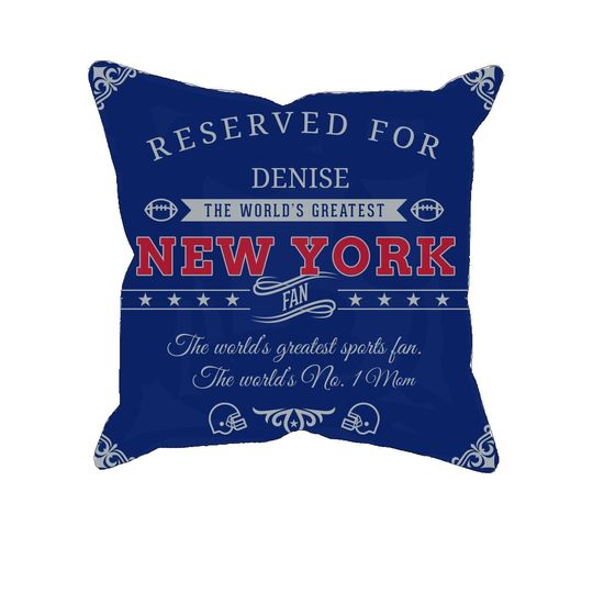 Discover Personalized New York Giants Pillow Case: Football Fan Gift