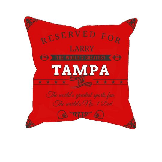 Personalized Tampa Bay Buccaneers Pillow Case: Football Fan Gift