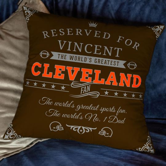 Discover Personalized Cleveland Football Pillow Case: Unique Sports Fan Gift