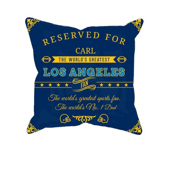 Discover Los Angeles Football Pillow Case: Personalized football Fan Gift