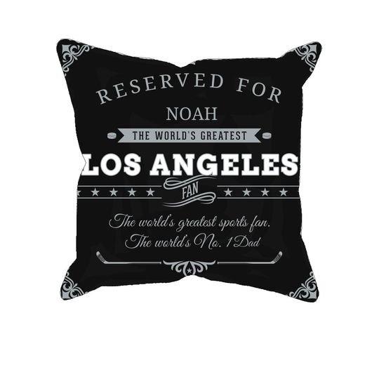 Discover Los Angeles Hockey Throw Pillow Cover, Custom NHL Fan Gift, Los Angeles Kings Pillowcase, Sports Fan Decor