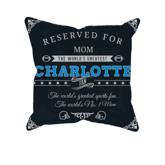 Discover Personalized Charlotte Football Pillow Case: Carolina Panthers Fan Gift