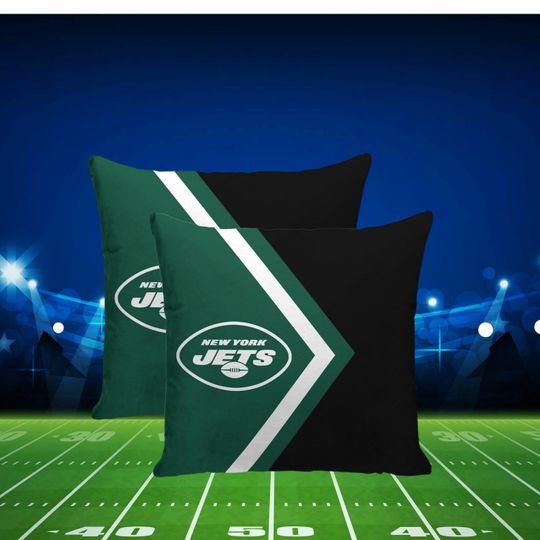 Discover New York Jets Throw Pillow Cover, Jets Team Decor, Sports Fan Gameday Gift