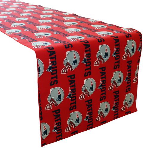 Discover New England Patriots Table Runner / Home Dining Table Dcor / Sports Events / Holidays and Parties / Tailgate / Football Fans
