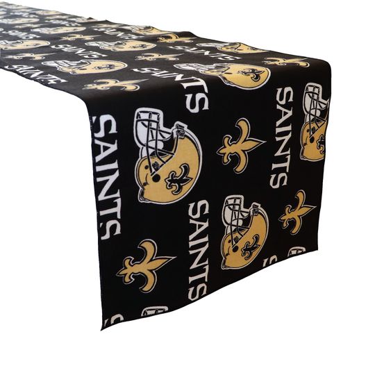 Discover New Orleans Saints Table Runner / Home Dining Table Dcor / Sports Events / Holidays and Parties / Tailgate / Football Fans