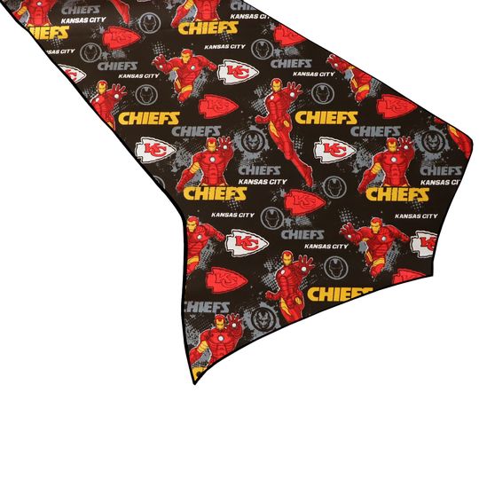 Kansas City Chiefs Table Runner / Home Dining Table Dcor / Sports Events / Holidays and Parties / Tailgate / Football Fans