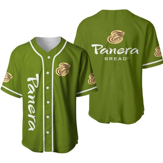 Panera Bread Green Baseball Jersey