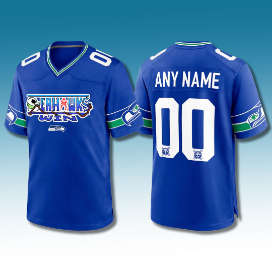 Seattle Seahawks  Custom Football Jersey