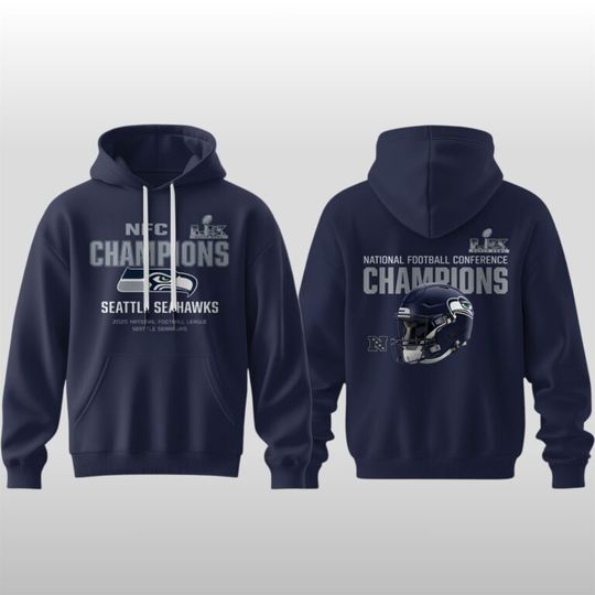 2026 Seattle Seahawks NFC Champions Super Bowl Hoodie