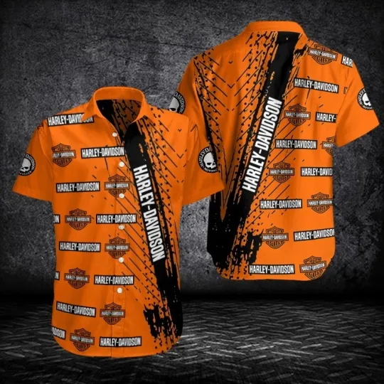 Discover Harley Motor Racing Davidson Casual Button Down Shirt Unisex Adults S-5XL Gift