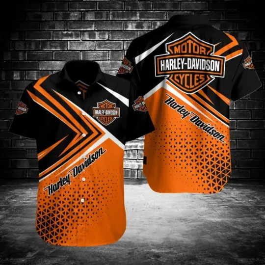 Discover Harley Motor Racing Davidson Casual Button Down Shirt Unisex Adults S-5XL Gift