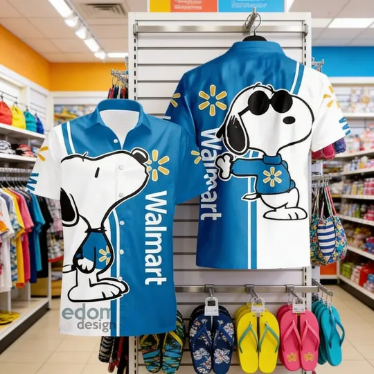 walmart Style 2 Logo Brand Design Hawaiian Shirt new