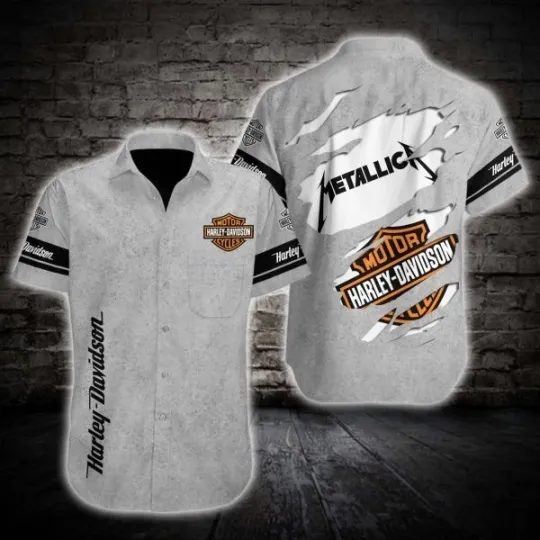 Discover Harley Motor Racing Davidson Casual Button Down Shirt Unisex Adults S-5XL Gift
