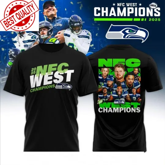 Discover Seattle Seahawks 2025 N.fc West Division Champions T-Shirt