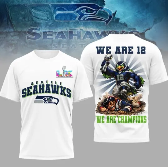 Discover Seattle Seahawks football 2026 Bowl We Are Champions White Shirt