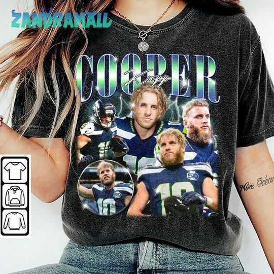 Discover Cooper Kupp Seattle Football Tee, Retro 90s Style