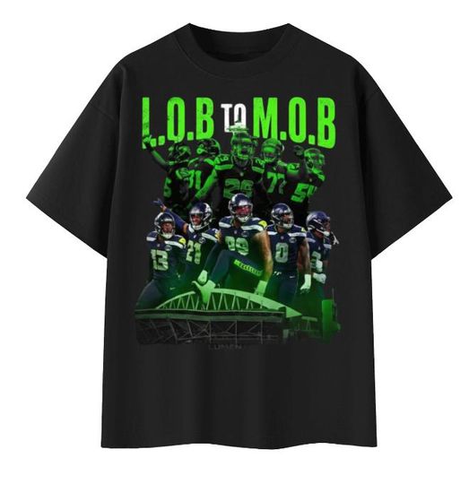 Discover LOB to MOB Era Shirt - NFC Champions Seattle Defense Legacy - Seattle Seahawks Vintage Football Tee