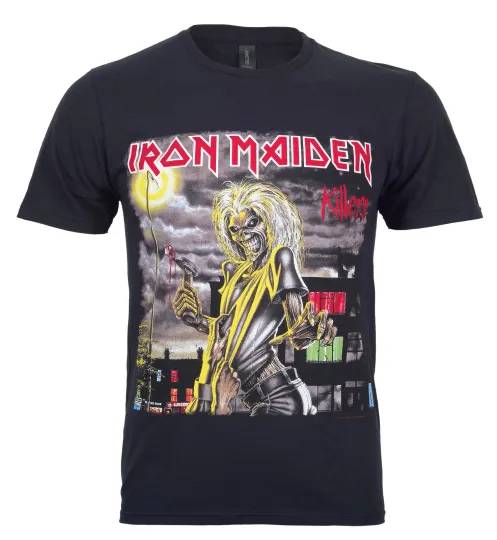 Discover Official Iron Maiden Killers T-Shirt Black