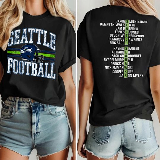 Discover Seattle Football Shirt, Seahawks Fan Tee, Vintage Seattle Seahawk Football, Retro Fan Gift, Game Day Shirt