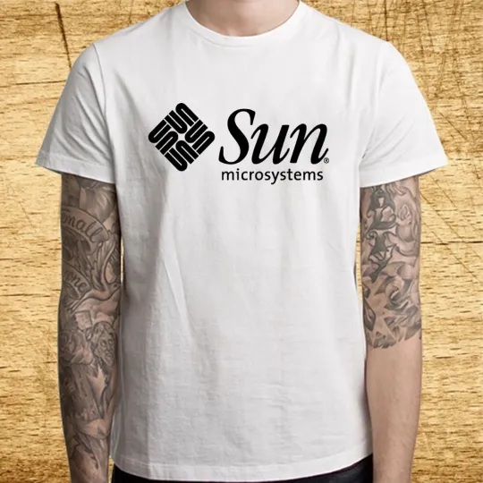 Discover Sun Microsystems Company Men's White T-Shirt