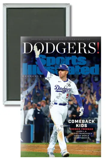 Discover Sports Illustrated 2024 World Series LA Dodgers Freddie Freeman Magnet
