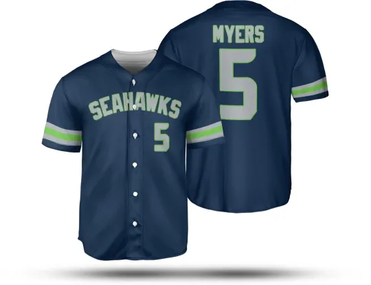Jason Myers #5 Name and Number Seattle Seahawks Team