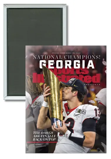 Discover 2021 GA bulldogs Sports Illustrated National Champions Magnet