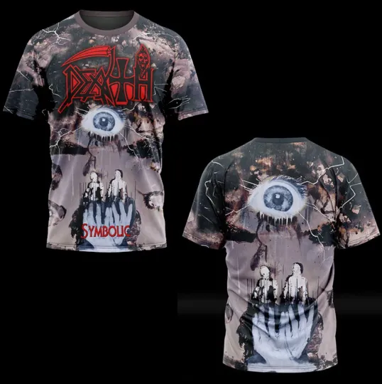 Discover Death band Symbolic album 3D T-shirt All sizes
