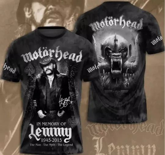 Motorhead 3D Shirt In Memory Tshirt 3D Gift For Men