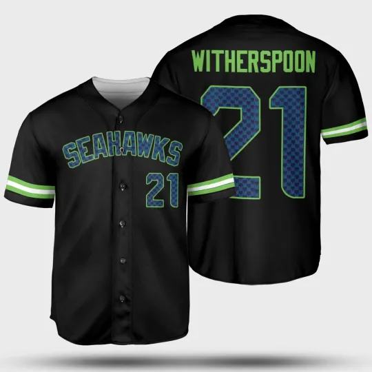 Discover Devon Witherspoon #21 Name and Number Fans Shirt - Black, Size S to 5XL