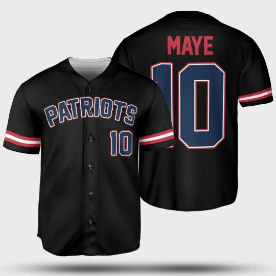 Discover Drake Maye #10 Name and Number Fans Shirt - Black